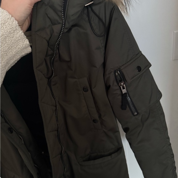 SAM. Parka Coat Fur Jacket Size S - Picture 8 of 13